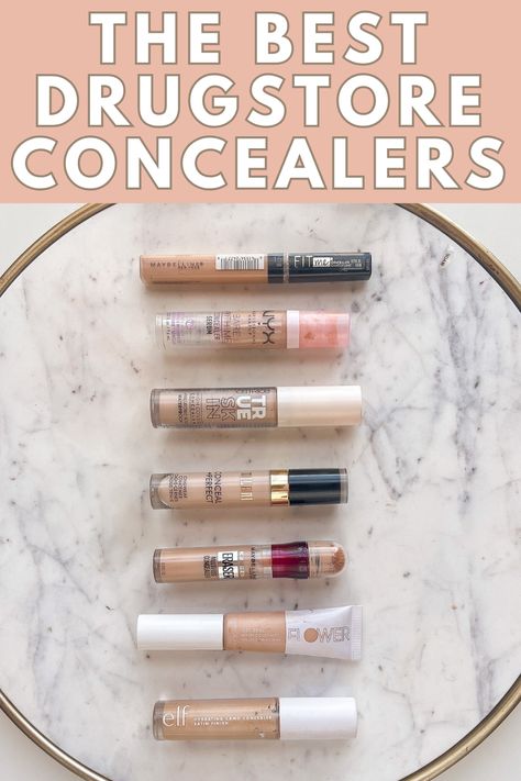 Conceal, correct, and conquer with these top picks for drugstore concealers. These affordable options offer impeccable coverage, leaving you with the best skin ever. Read more! Best Drugstore Concealer, Drugstore Concealer, My Makeup Bag, Hide Dark Circles, Budget Beauty, Under Eye Concealer, Diy Beauty Recipes, Eye Concealer, Beauty Products Drugstore