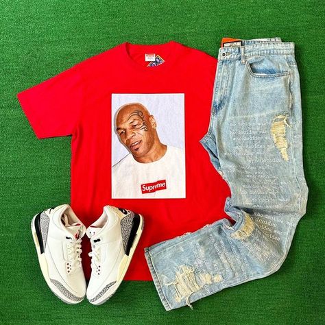 Fashion Street Wear Men, Jordan 3 Reimagined Outfit Men, Reimagined Jordan 3 Outfit, Reimagined Jordan 3, Jordan 3 Reimagined Outfit, Supreme Outfits Men, Jordan 3 Outfit Men, Supreme Outfit, Jordan 3 Outfit