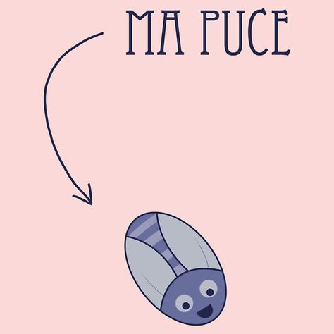 Ma Puce, means "my flea" in French. It's a term of endearment giving by couples or to kids. It's a tshirt design available on Redbubble. French Sayings, Teacher Boards, Terms Of Endearment, Middle English, French Teacher, French Quotes, Teaching French, 14th Century, Tshirt Design