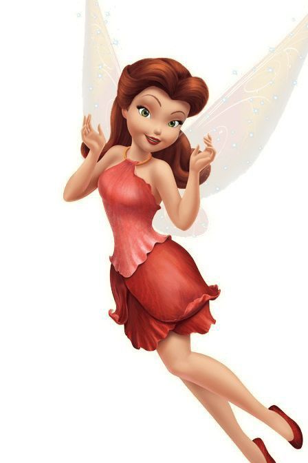 Tinker Bell Rosetta, Rosetta Fairy, Red Hair Costume, Tinkerbell Characters, Tinkerbell Movies, Punk Disney Princesses, Tinkerbell And Friends, Tinkerbell Fairies, Fairy Stickers