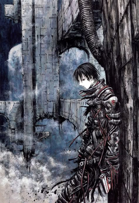 Blame Manga, Tsutomu Nihei, Isekai Anime, Cybergoth Anime, Other World, Dark Art Illustrations, Funky Art, Pretty Art, Graphic Poster