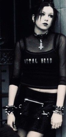 Talena Atfield, Mall Goth Outfits, 2000s Goth, Metal Head, Metal Fashion, Goth Aesthetic, Punk Outfits, Witchy Woman