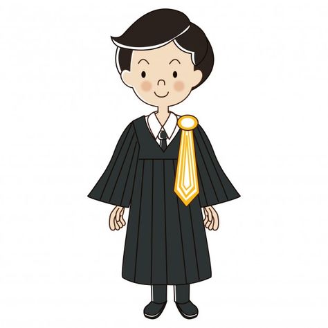 Lawyer Man, Men's Uniforms, Legal Advisor, Law And Justice, Vector People, Vector Character, Man Standing, Cartoon Icons, Cute Chibi