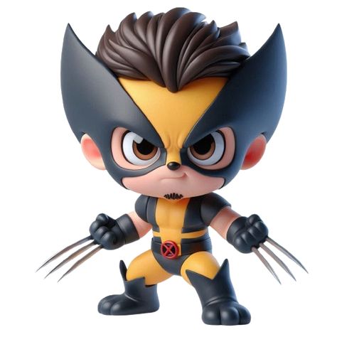 #wolverine#imagem#baby Baby Marvel Characters, Welcome To Christian World Tarpaulin, Baby Wolverine, Chibi Superhero, Baby Marvel, Chibi Marvel, Baby Superhero, Spiderman Kids, Christian World