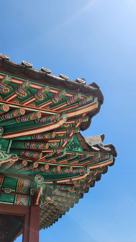 Hwaseong Fortress, Hwaseong, colorful, blue sky, suwon, korean architecture, traditional Korean architecture, wallpaper, travel inspiration Korean Castle Aesthetic, Korean Architecture Traditional, Hwaseong Fortress, Architecture Traditional, Korean Architecture, Landscaping Quotes, Wallpaper Travel, Korea Wallpaper, Castle Aesthetic