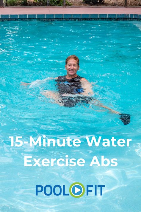 free water exercise ab workout Water Workout With Weights, Ab Workouts In The Pool, Ab Workout In Pool, Water Aerobic Exercises Abs Ab Workouts, Pool Hiit Workout, Pool Core Exercises, Deep Water Aerobics Exercises, Aqua Aerobics Routines Pool Workout, Pool Exercises For Legs Workouts