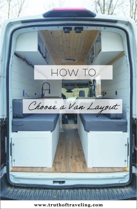 Camper Van Conversion Diy Layout, Small Van Conversion Ideas Layout, Van Conversion Floor Plans, Rv Layout, Campervan Layout, Campervan Conversions Layout, Van Conversion Plans, Transit Camper Conversion, Van Traveling