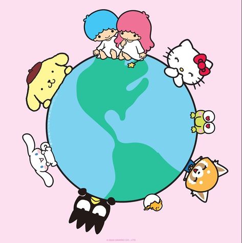 Hello Kitty & Friends on Instagram: “Today we celebrate #earthday 🌎💚 Take 5 minutes to look at the sky, feel the sun on your skin, breathe the fresh air coming from the…” Hello Sanrio, Hello Kitty Friends, Hello Kitty Aesthetic, Hello Kitty Coloring, Sanrio Wallpaper, Look At The Sky, Hello Kitty Pictures, Hello Kitty Items, Hello Kitty Collection