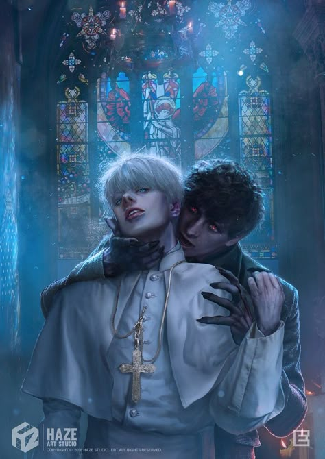 Vampire Boy, Vampire Art, World Of Darkness, Art Story, Manga Love, Book Boyfriends, Human Art, Gay Art, Couple Art