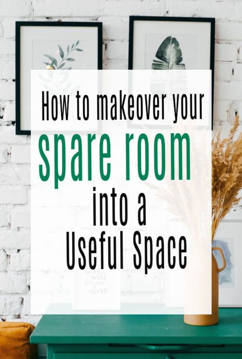 A look at spare room makeover ideas  to help you transfrom your spare room in to  a really useful space and place within your home - whee that be a yoga room, home office, writing room or guest room    #spareroom #guesrtroom #makeover #abeautifulspace Spare Bedroom Storage Room, Extra Room Space Ideas, Small Bedroom Turned Into Tv Room, Ideas For Spare Room Inspiration, Ideas For A Spare Bedroom, Spair Room Ideas, Spare Room Makeover, Small Flex Space Ideas, Turning A Bedroom Into A Den