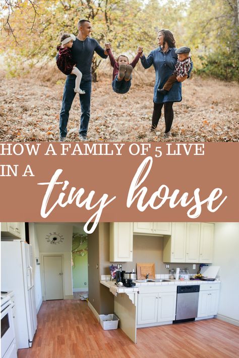 Tiny Home Family Of Five, Tiny House Family Of Five, Small Home Big Family, Small House Large Family, Tiny Home For Family Of 5, Tiny House For Family Of 4, Small House Big Family, 800 Sq Ft House, Large Families Living