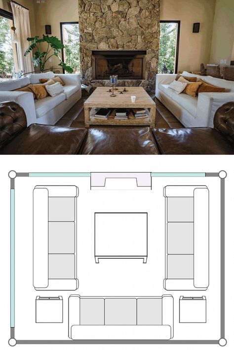 13 Awesome 12x16 Living Room Layouts Two Couches Living Room Layout, Long Living Room Layout, Apartment Living Room Layout, Living Room Layouts, Long Narrow Living Room, Family Room Layout, Rectangular Living Rooms, Sofa Layout, Home Library Rooms