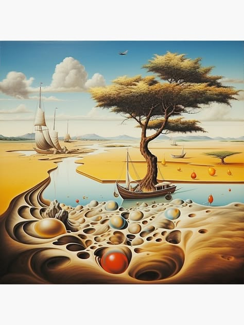 "Surrealist Landscape, Salvador Dali Landscape, Dali Poster, Surrealist Poster, Dali Wall Art, Dali Art, Dali Decor" Canvas Print for Sale by ArtifyAmsterdam | Redbubble Salvador Dali Inspired Art, Salvador Dali Poster, Salvador Dali Surrealism, Surrealist Landscape, Salvador Dali Artwork, Dali Artwork, Salvador Dali Paintings, Salvador Dali Art, Dali Paintings