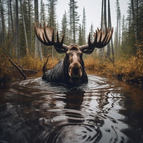 Moose Pictures, Allegheny National Forest, Deer Drawing, Wild Animals Photography, Camping Photography, Camping Aesthetic, Incredible Creatures, Animal Pics, Pictures To Paint