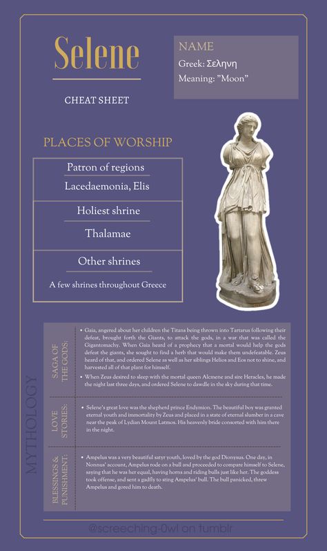 εὐήλιος — A guide to worship of Selene - cheat sheets Deity Cheat Sheet, Lady Selene Altar, Greek Mythology Guide, Greek Mythology Cheat Sheet, Offerings For Selene, Greek God Cheat Sheet, Selene Greek Mythology, Lady Selene, Selene Aesthetic