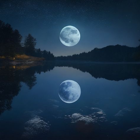 Moonlit enchantment mirrored on tranquil waters 🌕🌊 #MoonlitReflections #LakesideMagic #NighttimeSerene #MoonGlow #ReflectiveBeauty #LunarElegance #WaterAndMoon #NatureCaptured #NightCanvas #MoonlitWonders #ArtfulTranquility #LakesideSerenity #MoonAndLake #NocturnalCharm #LakesideArt #MoonlitDreams #WaterPalette #EtherealMoonlight #ArtfulReflections #MoonlitScenes #LakeInMoonlight #CelestialWaters #ArtisticNight #NighttimeCanvas #MoonlitSerenade #NatureAndArt #Art Moon Reflection On Water, Moon On Water, Moon Reflection, Moon Shadow, Water Reflections, Moon Glow, Top View, Dark Academia, Night Time