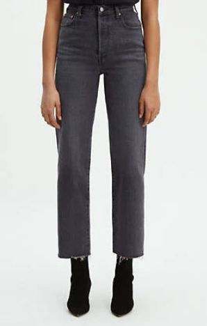 Levis Ribcage Straight Ankle Jeans, Levis Ribcage Straight, Levi's Ribcage, Ribcage Jeans, Levis Outfit, Levis Ribcage, High Rise Black Jeans, Straight Ankle Jeans, Country Attire