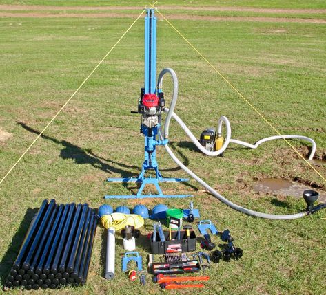 Diy Water Well, Pvc Joints, Water Well Drilling Rigs, Water Well Drilling, Auger Bits, Oil Drilling, Well Drilling, Construction Diy, Low Bed