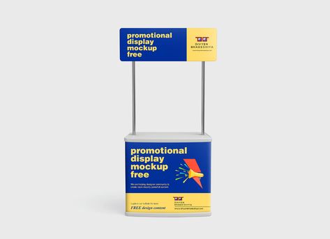 Free Promotional Advertising Counter Table / Display Desk Mockup PSD - Good Mockups Glossier Advertising, Branding Mockups Free, Table Mockup, Display Desk, Promotion Table, Mockup Desk, Promotion Display, Display Mockup, High Angle Shot