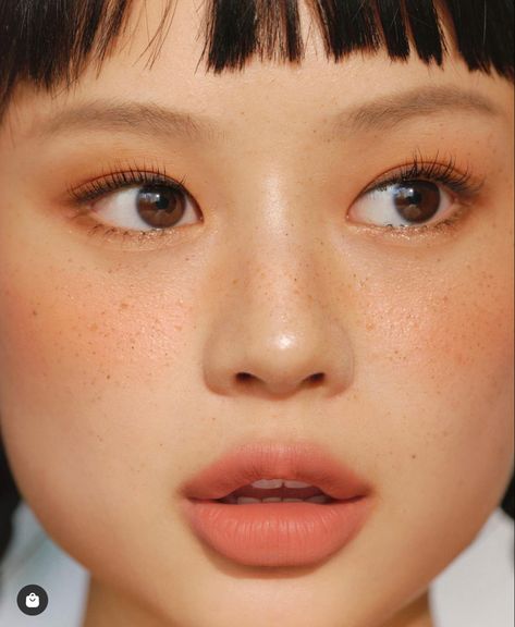 Asian Flat Nose Makeup, Conscience Quotes, Asian Nose, Peachy Makeup Look, Burn Makeup, Warm Tone Makeup, Natural Gamine, Warm Makeup, Tone Makeup