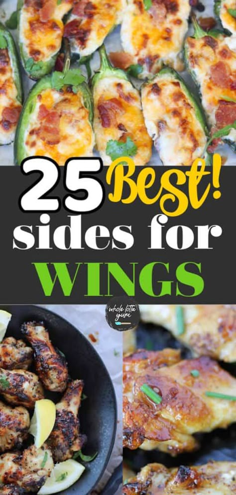 Chicken Wing Party Platter Ideas, Chicken Wings Appetizers For Party, Chicken Wings For A Crowd Parties, Buffalo Wings Meal Ideas, Different Ways To Make Chicken Wings, Side For Wings Ideas, Chicken Wings For Party, Hot Wing Dinner Sides, Dips That Go With Chicken Wings