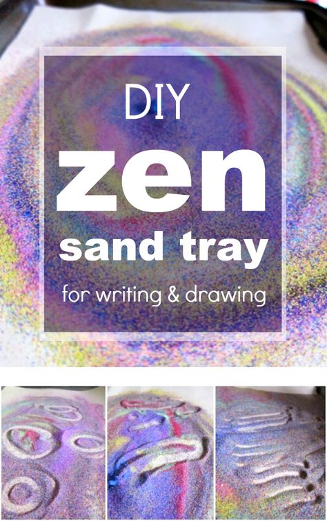 Make Your Own Zen Sand Tray for Drawing and Writing Sand Tray Therapy, Sand Tray, Fun Learning Games, Nursery Planning, Easy Art For Kids, Sand Play, Art Activities For Toddlers, Sand Crafts, Diy For Teens