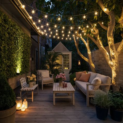 Best 09 Decorating Ideas for Outdoor Living Spaces Outside Sitting Area Ideas, Cozy Patio Ideas Small Spaces, Backyard Escape, Horse Photoshoot, Fairy Lights Garden, Keys House, Backyard Patio Deck, Courtyard Ideas, Beautiful Outdoor Living Spaces