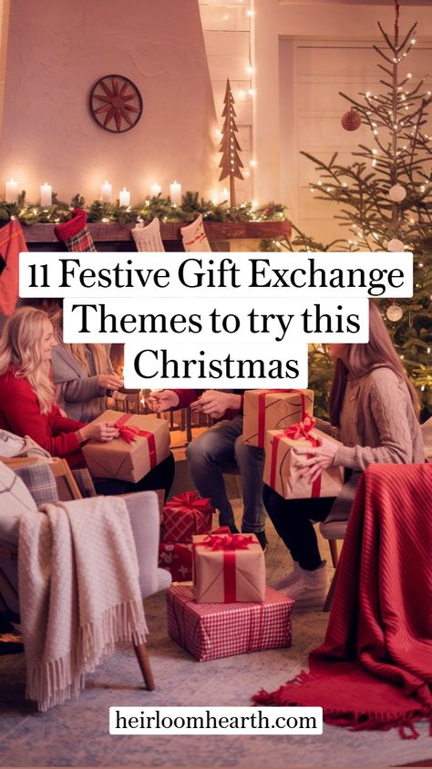 Looking for fresh Christmas gift exchange ideas? Discover 11 unique ways to bring extra holiday cheer to your gathering this season, including local-themed gifts, cozy swaps, and more. Themed Gift Exchange Ideas, Fun Christmas Gift Exchange Ideas, Christmas Gift Exchange Themes, Gift Exchange Themes, Exchange Gift Ideas, Christmas Gift Exchange Ideas, Gift Exchange Party, Gift Exchange Ideas, Traditions To Start