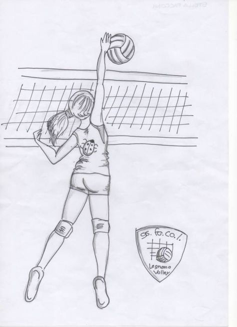 Volleyball Sketches To Draw, Volleyball Drawing Ideas, Volleyball Drawing Easy, Volleyball Drawings, Volleyball Sketch, Drawing Volleyball, Volleyball Drawing, Drawings With Meaning, Soccer Drawing