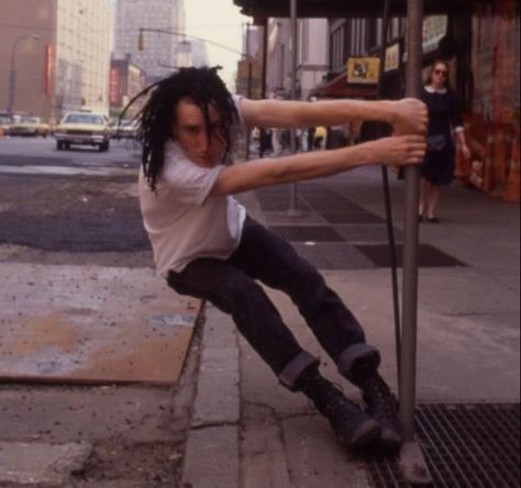 A young Trent Reznor with dreads Pretty Hate Machine, Fender Bender, Trent Reznor, Peter Steele, Nine Inch Nails, Nine Inch, Emergency Food, Marilyn Manson, Latest Music