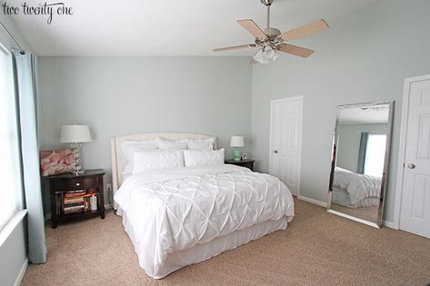 Bedroom Wall Color, Sea Salt Paint, Sherwin Williams Sea Salt, Bedroom Neutral, Bedroom Paint Colors Master, Sea Salt Sherwin Williams, Painted Furniture Colors, Neutral Bedrooms, Bedroom Wall Colors