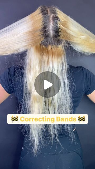 Bleach Hair Tutorial, Reverse Balayage Video, Diy Two Tone Hair Color, Ashy Roots Blonde Hair, How To Tone Blonde Hair At Home, Blonde Hair Gone Wrong, High Lift Blonde Before And After, Total Blonde Hair, Root Stretch Hair