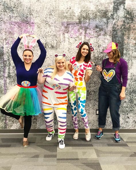 Halloween costume - Lisa Frank characters Diy Lisa Frank Costume, Lisa Frank Costume Halloween, Lisa Frank Characters, Lisa Frank Halloween Costume, Lisa Frank Costume, Lisa Frank Birthday Party, Halloween Things, Costumes For Teens, School Rules