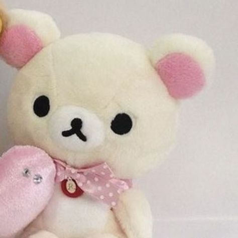 Rilakkuma Aesthetic, Rilakkuma, Matching Pfp, Matching Icons, Teddy Bear, Pink