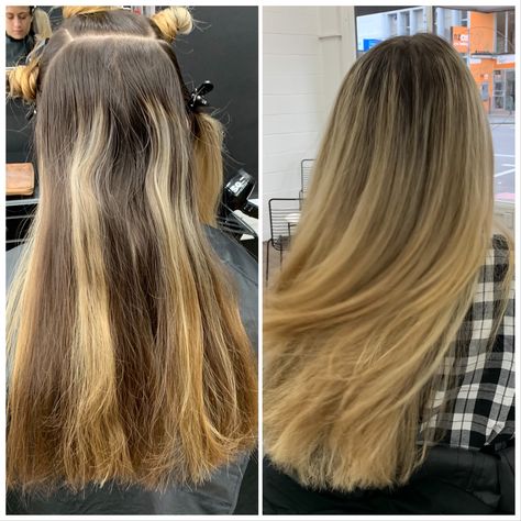 1st session- Mya before and after babylights and Olaplex 5 hours back half of head only no toner Hair Colour, 5 Hours, Toner, Hair Color, Long Hair Styles, Hair Styles, Hair, Beauty