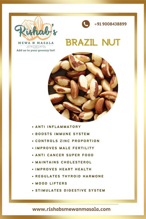 Brazil nuts are among the richest dietary sources of selenium, an essential mineral with antioxidant properties. Selenium plays an important role in reproduction, metabolism, and immune health. In addition to selenium, Brazil nuts contain plenty of protein, essential minerals, and healthful fats. Brazil Nuts Benefits, Sources Of Selenium, Foods With Iodine, Brazil Nuts, The Amazon Rainforest, Delicious Snacks, Food App, Savoury Dishes, Living Food