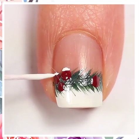 Christmas Nail Designs - Discovered what you are searching for? Act now while there are still time - Click to buy. Christmas Nail Art Videos, Christmas Nail Videos, Chrismas Nail Art, Christmas Nail Art Ideas, Christmas Nail Art Easy, Xmas Nail Art, Unghie Sfumate, Diy Acrylic Nails, Christmas Gel Nails