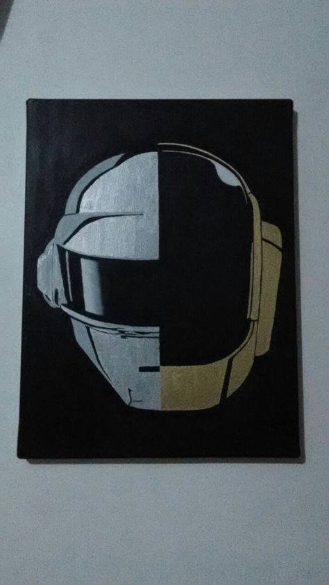 Daft Punk, Random Access Memories Painting México. Daft Punk Painting, Memories Painting, Random Access Memories, Daft Punk Helmet, Bag Painting, Random Access Memory, Helmet Paint, Daft Punk, Easy Paintings