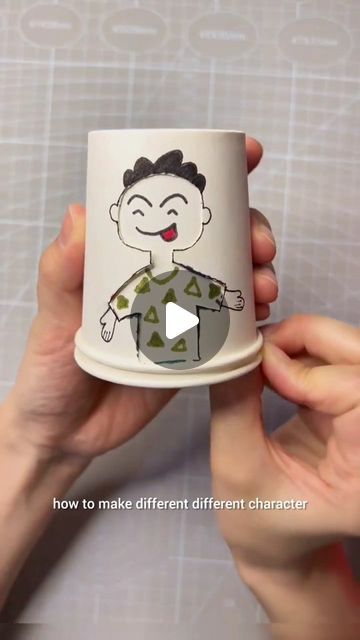 Emotions Cup Craft, Diy Cup Crafts, Paper Cup Diy Ideas, Art With Paper Cups, Paper Cups Crafts For Kids, Paper Cup Craft Ideas, Paper Cup Puppet, Cup Of Feelings, Crafts With Cups