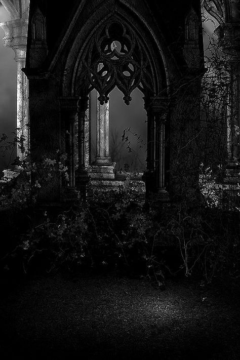 Gothic Church, The Light, Black And White, Building, White, Black