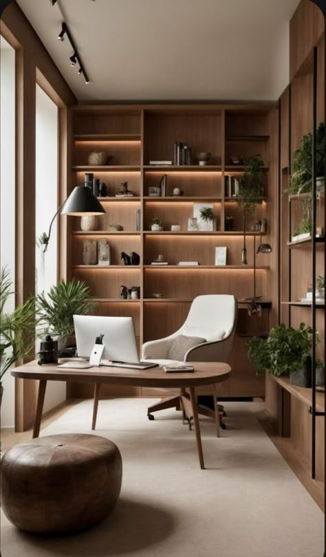 Living Room Throws, Modern Home Offices, Study Room Design, Wall Lights Living Room, Small Home Offices, Home Library Design, Ideas Living Room, Executive Office, Home Office Setup