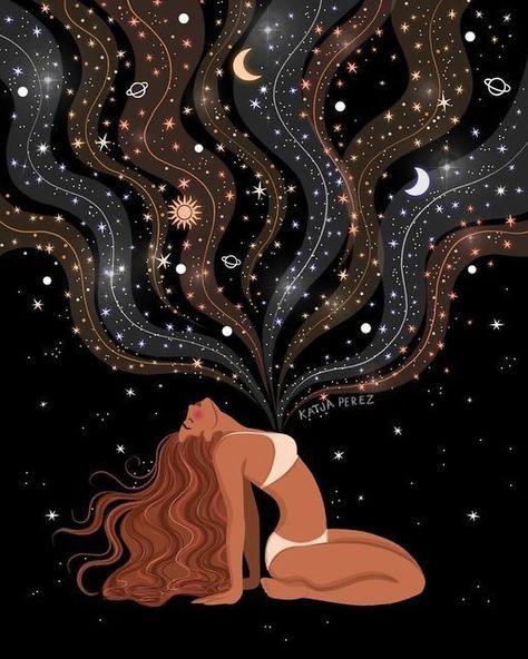 Your feminine energy is your superpower. Do not be afraid to breathe into all that you are. Your desires Your dreams Your intuition Your magnetism Your receptivity Your sensuality Your creativity Your deep connection to all that is… I honor you in your humanness, your Divinity, your wholeness. Love beyond words, 🌺Carrie Illustration Of Desire, Powerful Woman Illustration, Wallpaper Feminine Energy, Insight Aesthetic, Devine Feminine Wallpaper, Divine Feminine Art Goddesses, Abundant Woman, Devine Feminine Aesthetics, Sensual Wallpaper