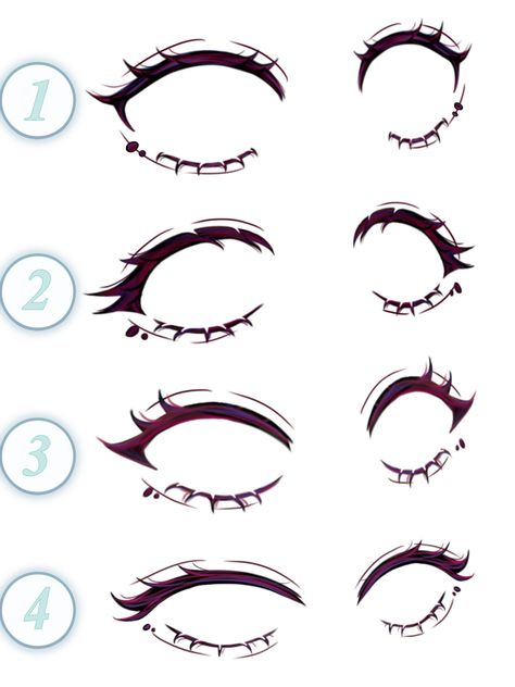 Female Eye Shapes Drawing, Anime Cat Eyes Female, Types Of Eyes Drawing Anime, Women Eyes Drawing Anime, Eye Shapes Drawing Anime, Anime Eyes Drawing Female, Anime Eyes Reference Female, Anime Eye Shapes Female, Anime Eyes Shape