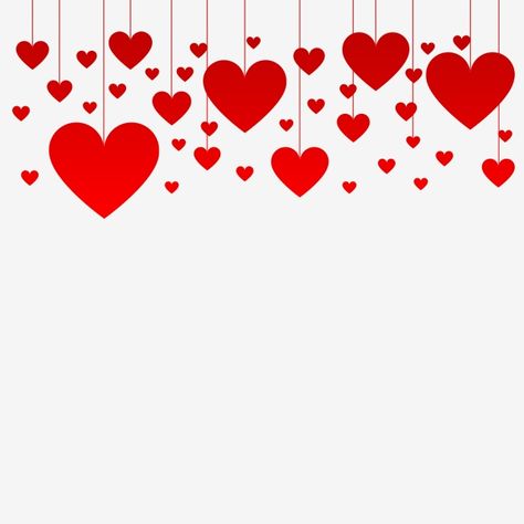 Valentines Day Border, Hearts Clipart, Background Love, Love Clipart, Valentine's Day Poster, Png Heart, Valentines Day Poster, Colorful Borders Design, Heart Border