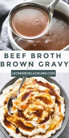 Copycat Mccormick Brown Gravy, Rich Beef Gravy, Gravy For Brisket, Texas Roadhouse Brown Gravy, Brown Butter Gravy, Gravies And Sauces, Gravy With Beef Broth, Roast Beef Gravy Recipe, Beef Broth Gravy