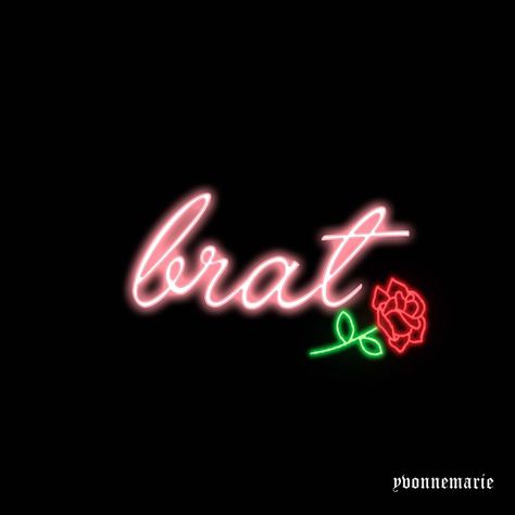 Brat And Brat Tamer, Brat Tamer Aesthetic, Brat Tamer, Neon Typography, Aesthetic Color, Wallpapers Backgrounds, Aesthetic Colors, Pretty Wallpapers Backgrounds, Pretty Wallpapers