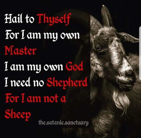 Satanic Rules, Spiritual Satanism, Theistic Satanism, Laveyan Satanism, The Satanic Bible, Francisco Franco, Live Deliciously, Atheist Quotes, Praise Be