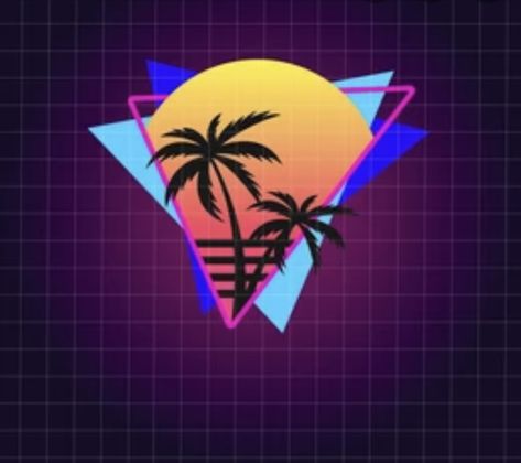 Vice City Tattoo, Miami Vice Tattoo, Miami Graphic Design, Miami Typography, Miami Vice Graphic Design, 1980 Miami, Miami Tattoo, City Tattoo, City Logo