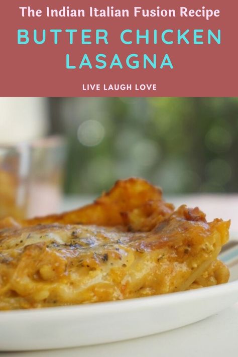 Butter Chicken Lasagna, Healthy Lasagna Recipes, Lasagna Easy, Chicken Lasagna Recipe, Butter Chicken Sauce, Italian Lasagna, Indian Butter Chicken, Chicken Lasagna, Butter Chicken Recipe