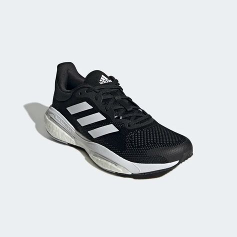 adidas Solarglide 5 Shoes - Black | adidas US Black Superstar, Adidas Model, Adidas Models, Black Platform Shoes, Gold Sneakers, Bike Shoes, Sneaker Shoes, New Sneakers, Blue Sneakers